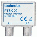 TECHNETIX PTSX02S TV 2-WEG SPLITTER (1xIEC FEMALE 2x IEC MALE) DPO2104