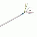 Alarm kabel afgeschermd SIC6 6x0.22qmm 
wit 100 meter doos (Security kabel)