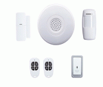 WiFi Smart Alarm systeem incl. 1xPIR 1xdeursensor 2xAfst.bed. 1xdeurbelldukker
