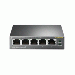 TL-SF1005P POE Switch Unmanaged Fast Ethernet (10/100) Power over Ethernet 5 poort metaal