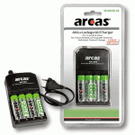 ARCAS Batterijlader inclusief 4x2700mA NiMH batterijen ARC-2009 (10)