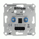 Inbouw DUO-dimmer 3-75Watt voor LED,Gloei, halogeen (Trailing Edge)