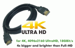 GN883U-0.50 HDMI KABEL 2.0 UltraHD 4K 0.50mtr