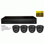 CCTV SYS SDI. 4-KAN. 1TB 2.1MPIX DOME